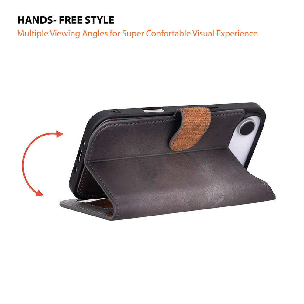 iPhone 17 Air Leather Detachable Wallet Case - Magic Wallet