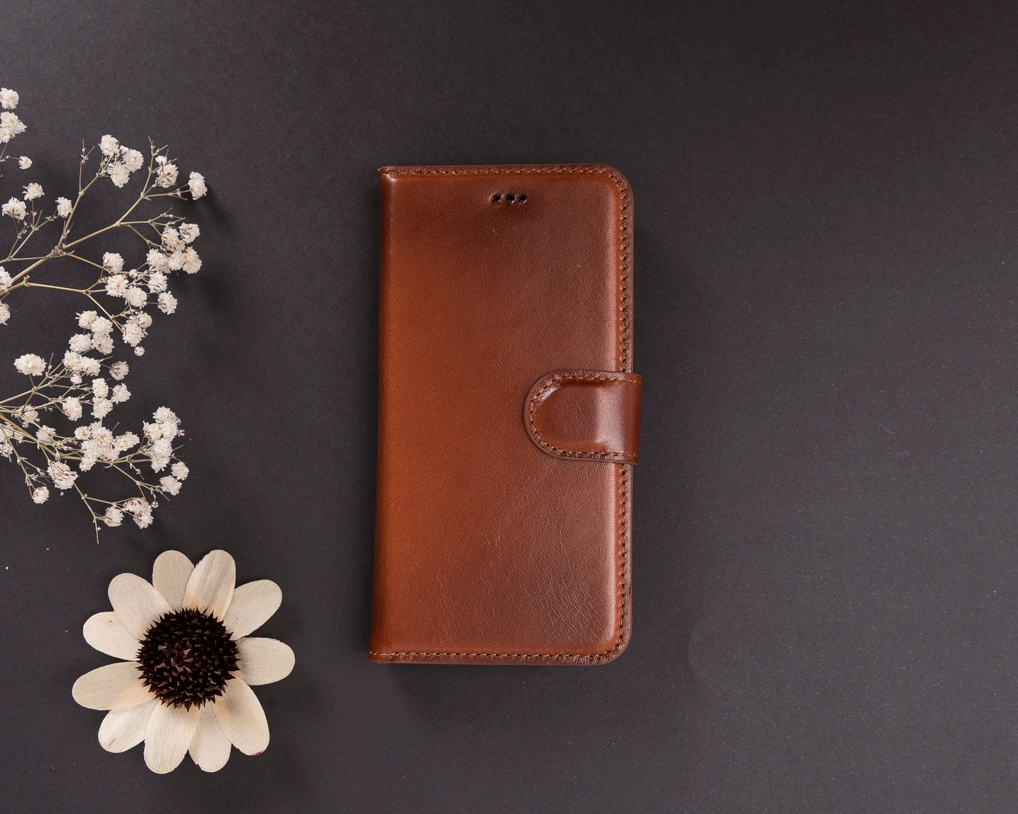 Abnehmbare Lederhülle für iPhone 16E im Wallet-Stil - Magic Wallet