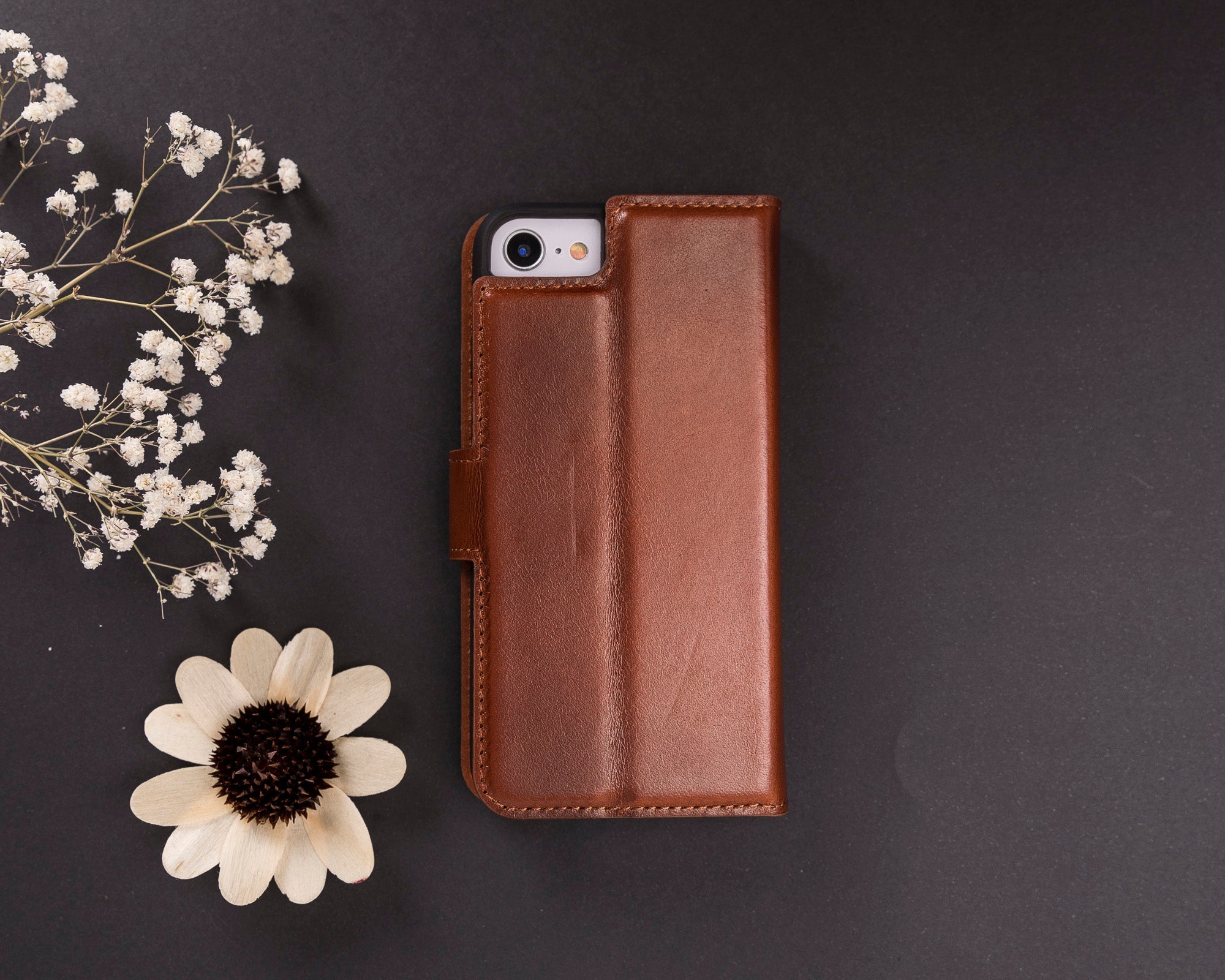 Abnehmbare Lederhülle für iPhone 16E im Wallet-Stil - Magic Wallet