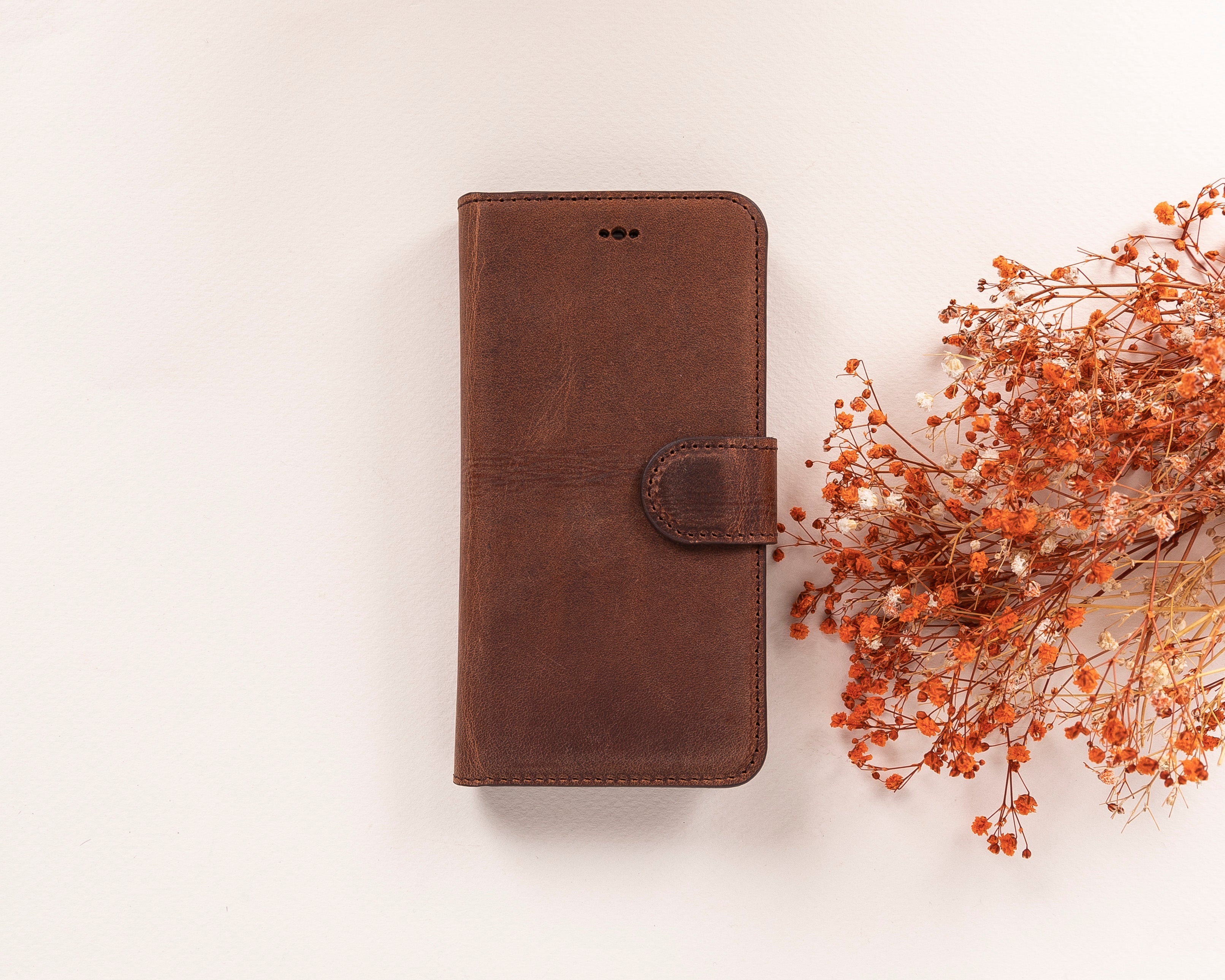Abnehmbare Lederhülle für iPhone 16E im Wallet-Stil - Magic Wallet