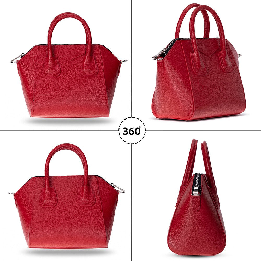 Leather Women's Bag, Small - Lorenza