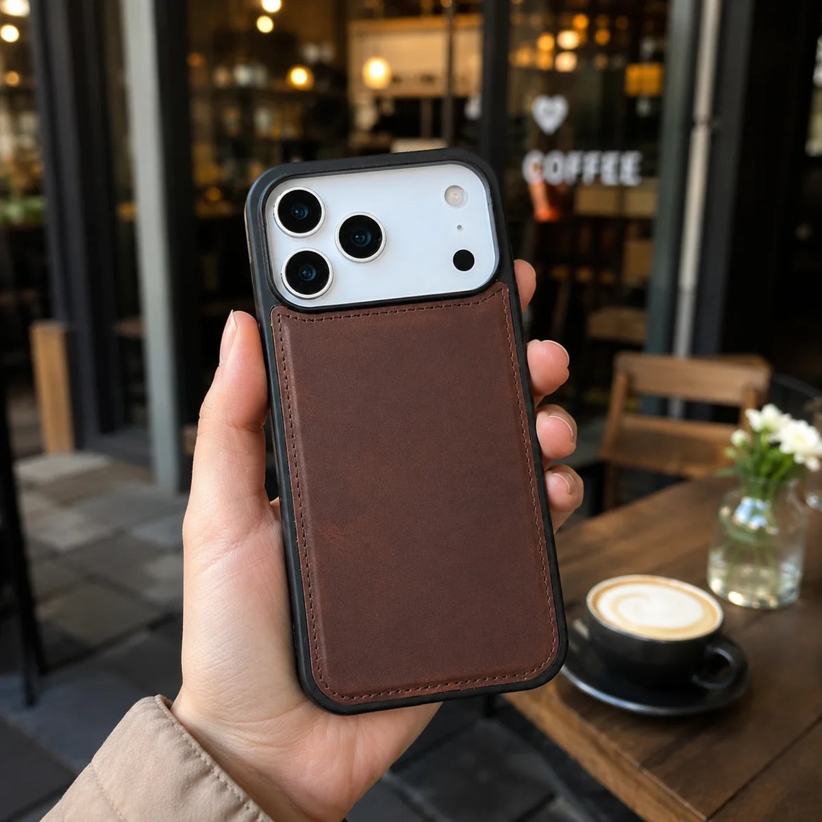 iPhone 17 Pro Max Leather Case - Flex Cover