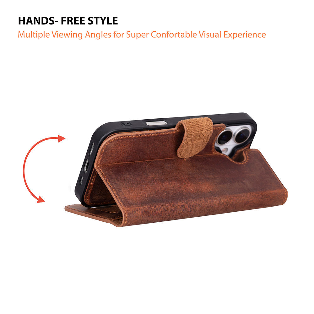 iPhone 17 Leather Detachable Wallet Case - Magic Wallet