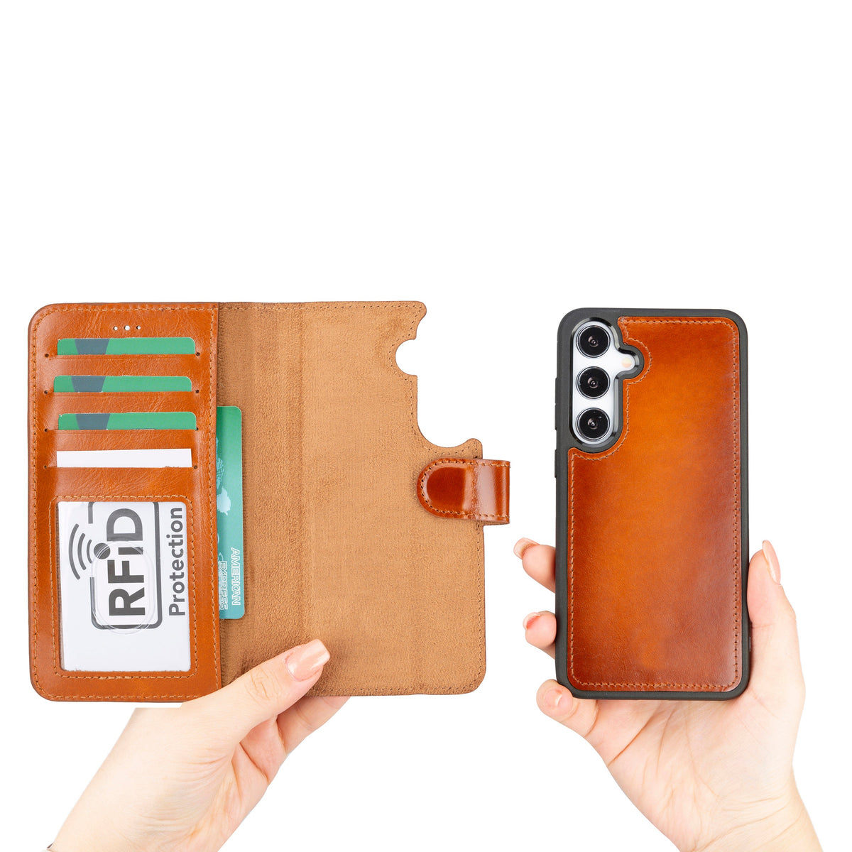 Samsung Galaxy S24 Ultra Leather Detachable Wallet Case - Magic Wallet