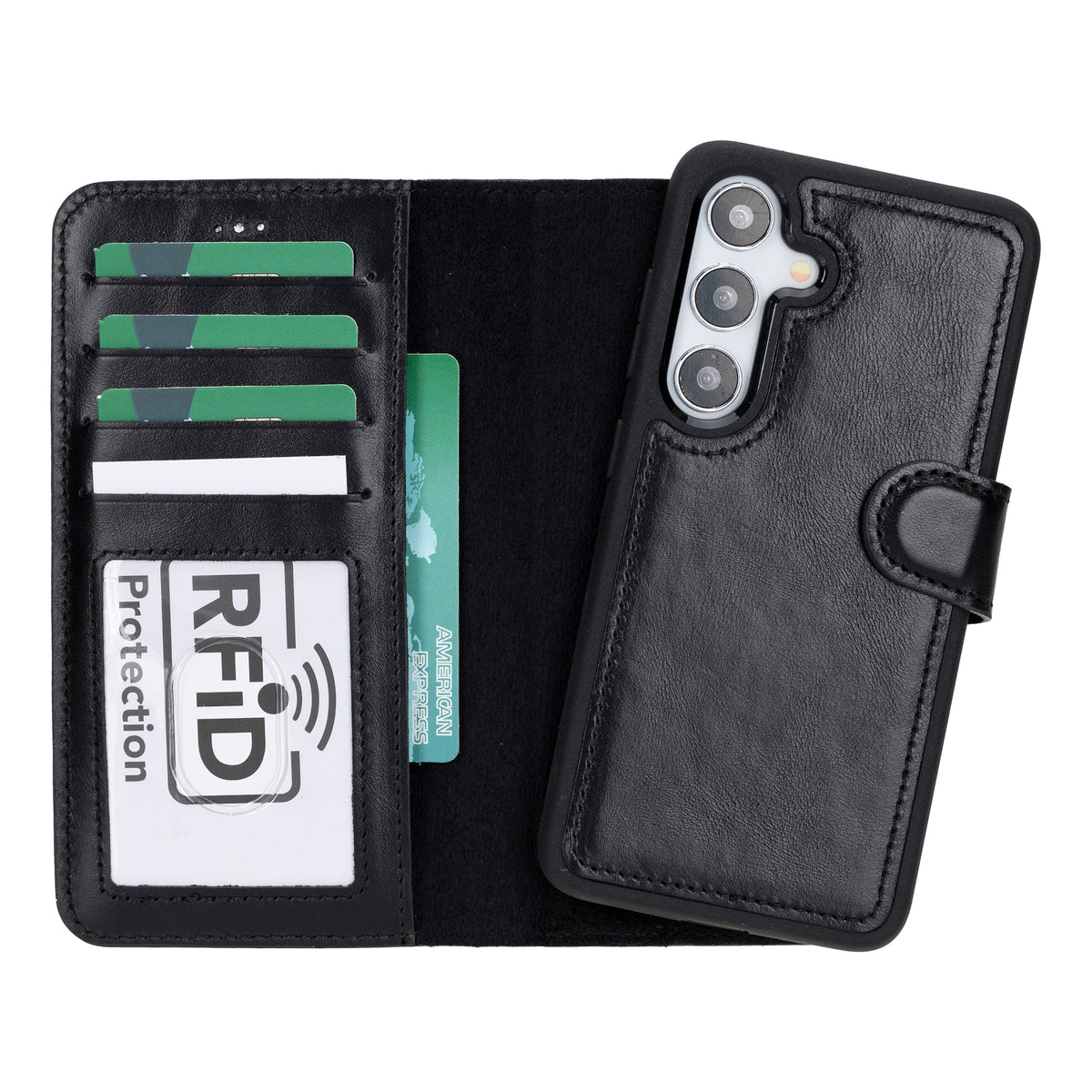 Samsung Galaxy S24 Ultra Leather Detachable Wallet Case - Magic Wallet