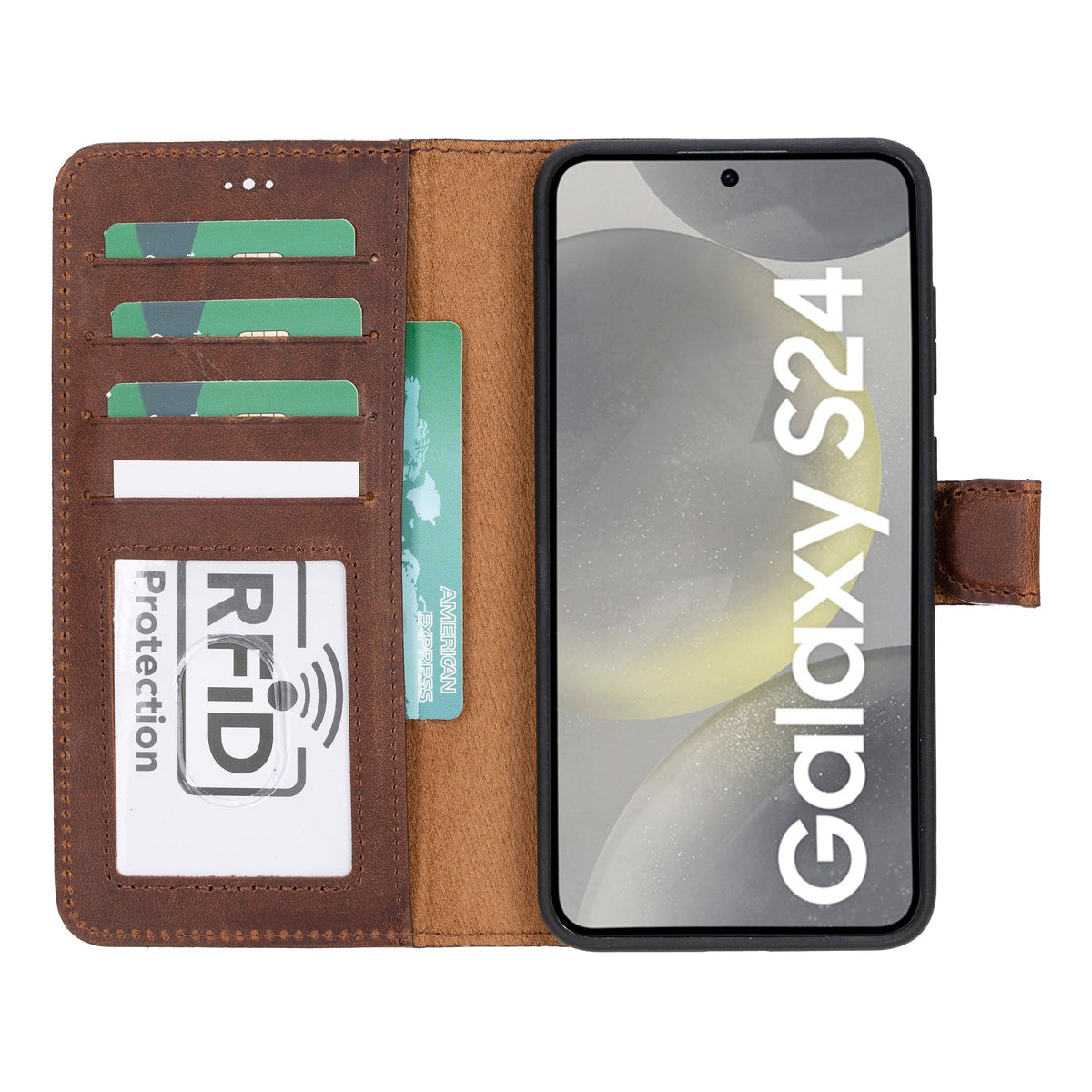 Samsung Galaxy S24 Plus Leather Detachable Wallet Case - Magic Wallet