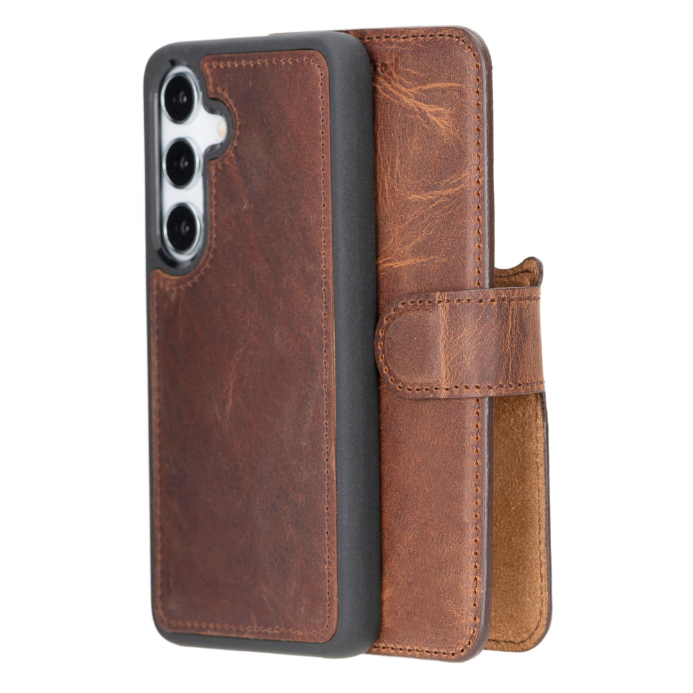 Samsung Galaxy S25 Detachable Leather Wallet Case - Magic Wallet