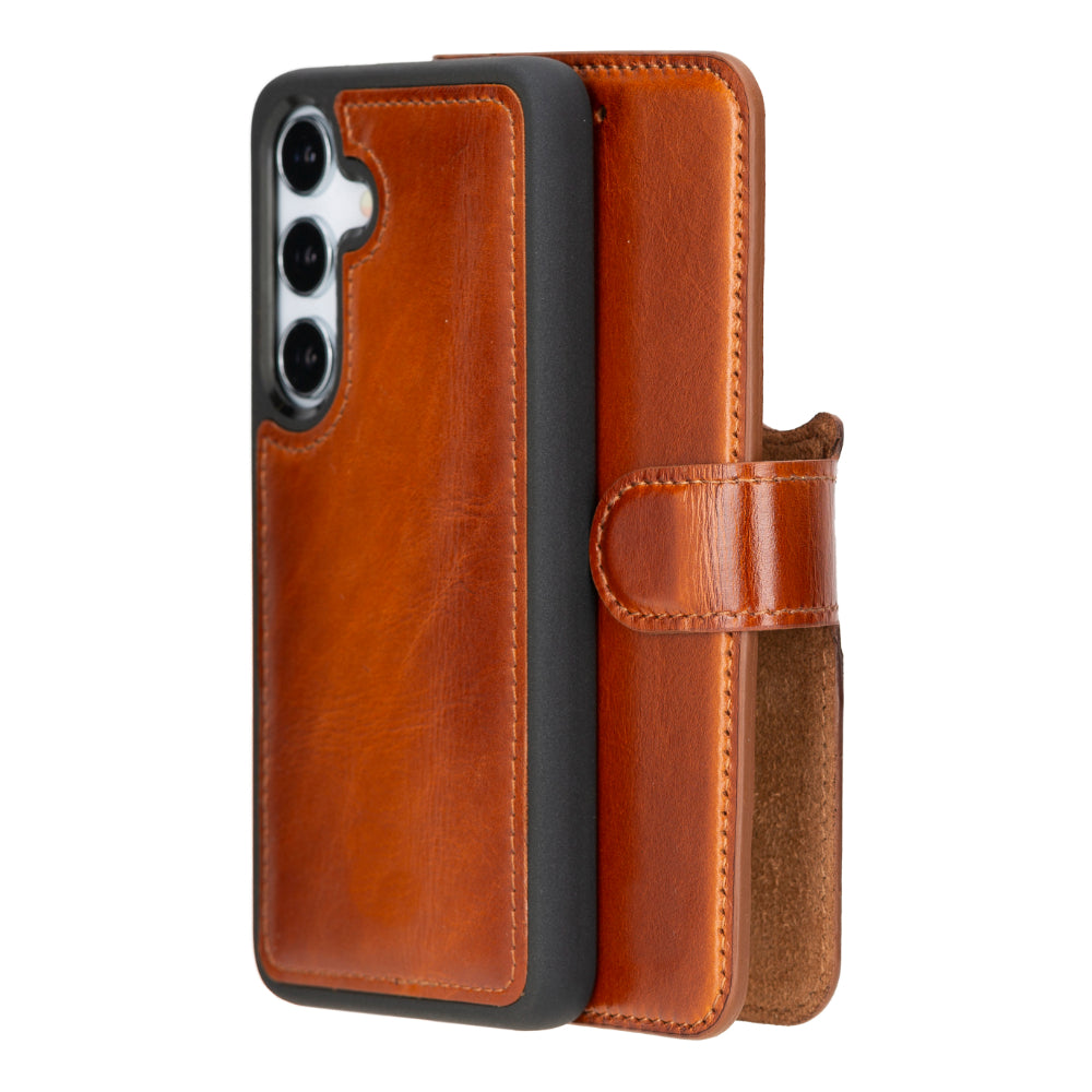 Samsung Galaxy S25 Detachable Leather Wallet Case - Magic Wallet