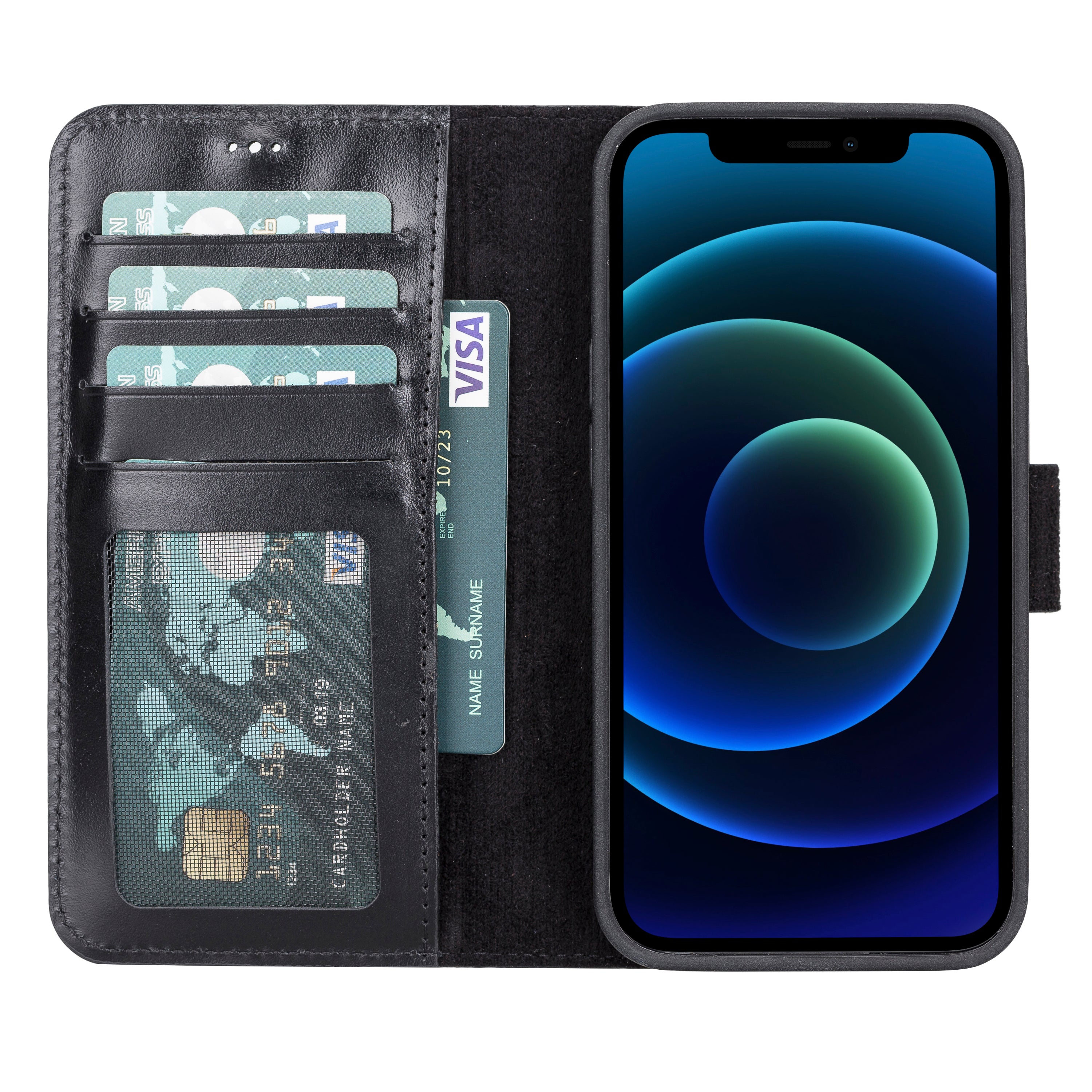 Abnehmbare Lederhülle für iPhone 13 – Magic Wallet