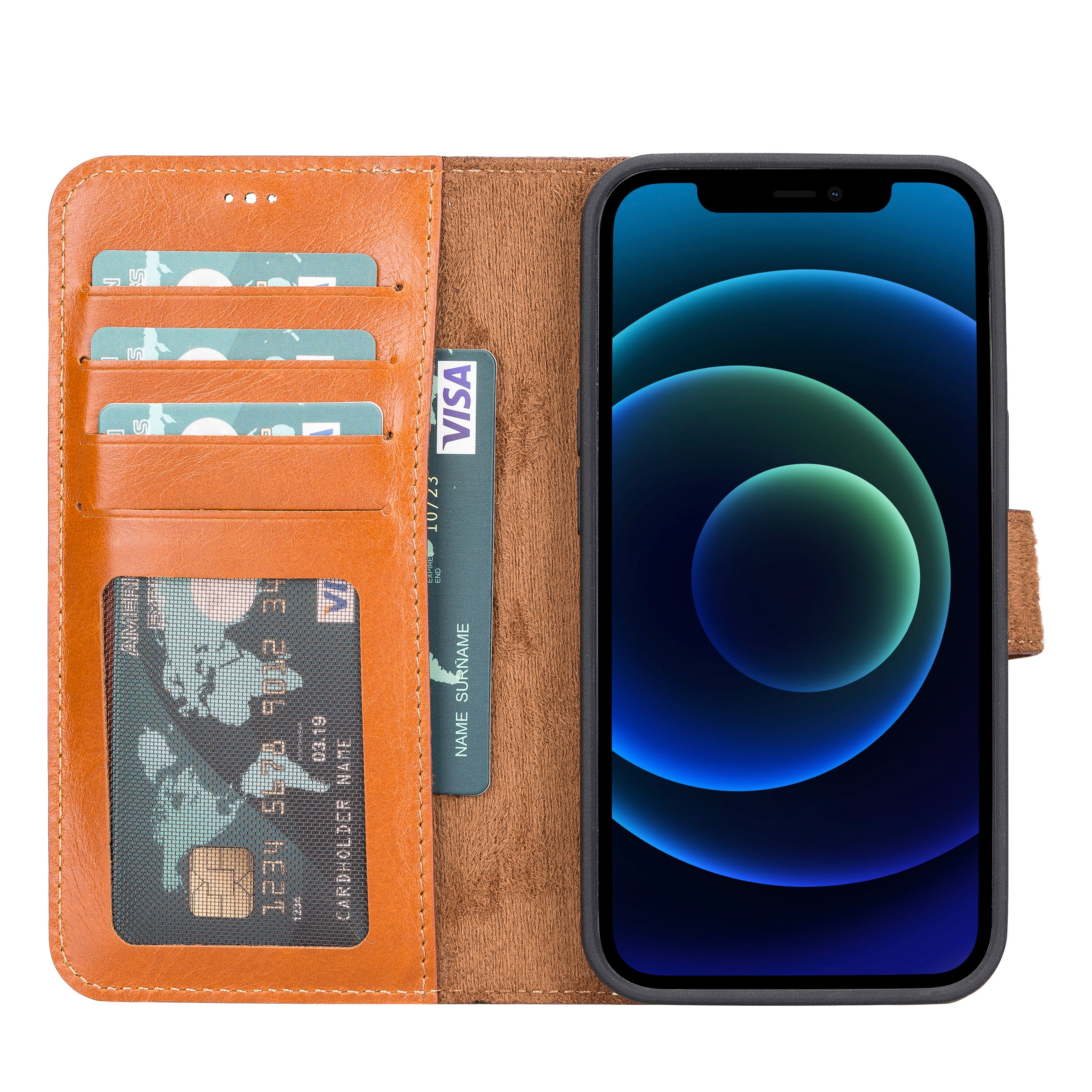 Abnehmbare Lederhülle für iPhone 13 – Magic Wallet