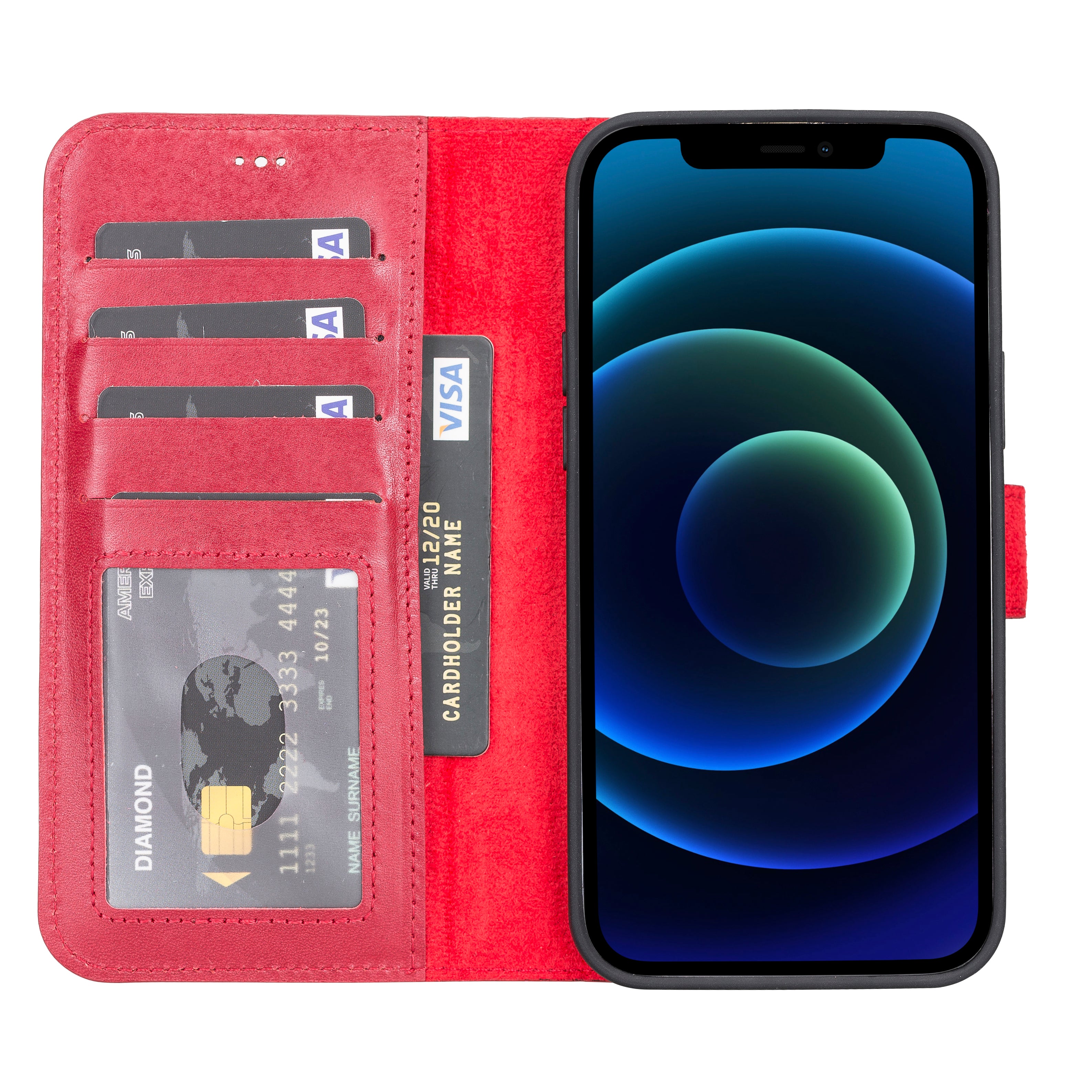 Abnehmbare Lederhülle für iPhone 13 – Magic Wallet