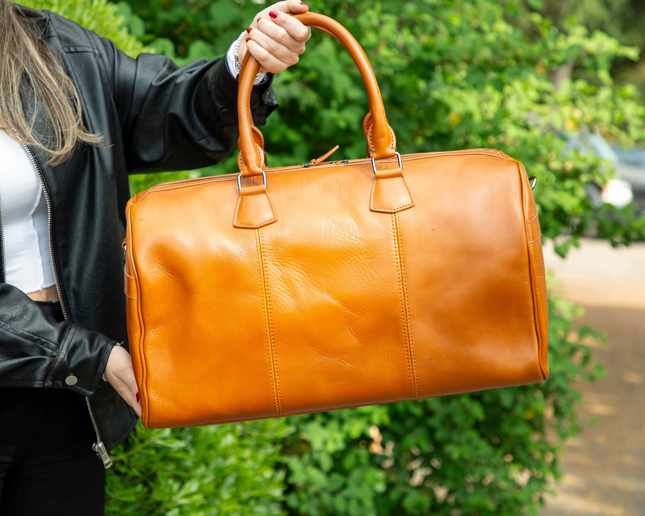 Wochenend-Reisetasche aus Leder – Dolly