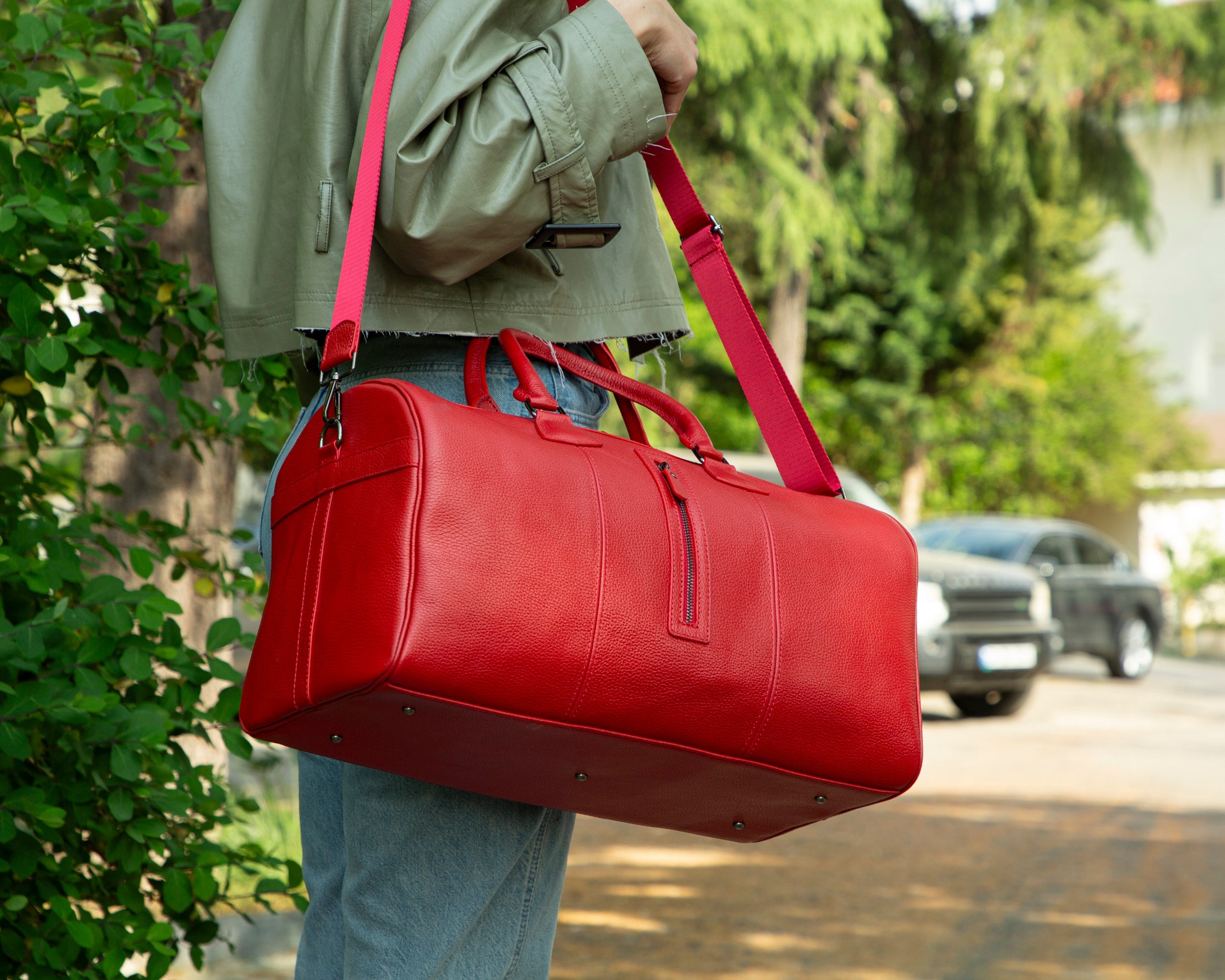 Wochenend-Reisetasche aus Leder – Dolly