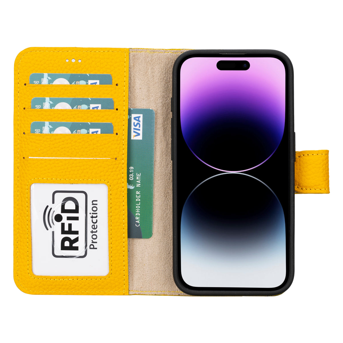 iPhone 15 Pro Detachable Leather Wallet Case - Magic Wallet