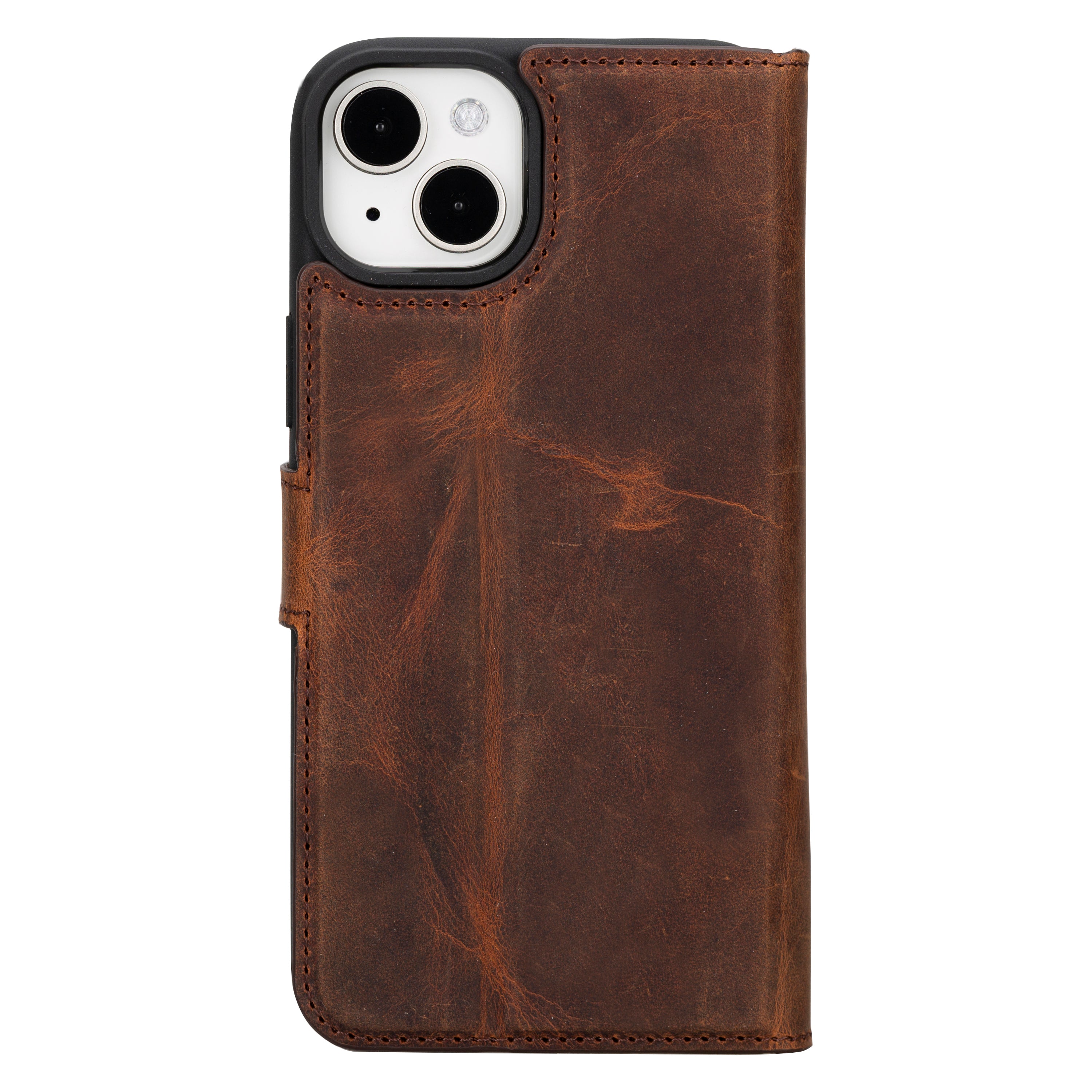 Abnehmbare Lederhülle für iPhone 15 – Magic Wallet