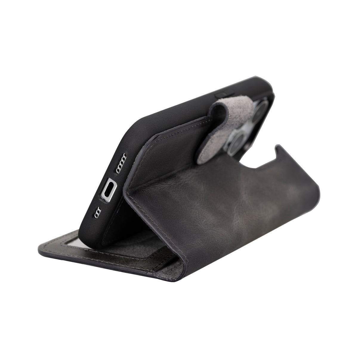 iPhone 15 Pro Detachable Leather Wallet Case - Magic Wallet