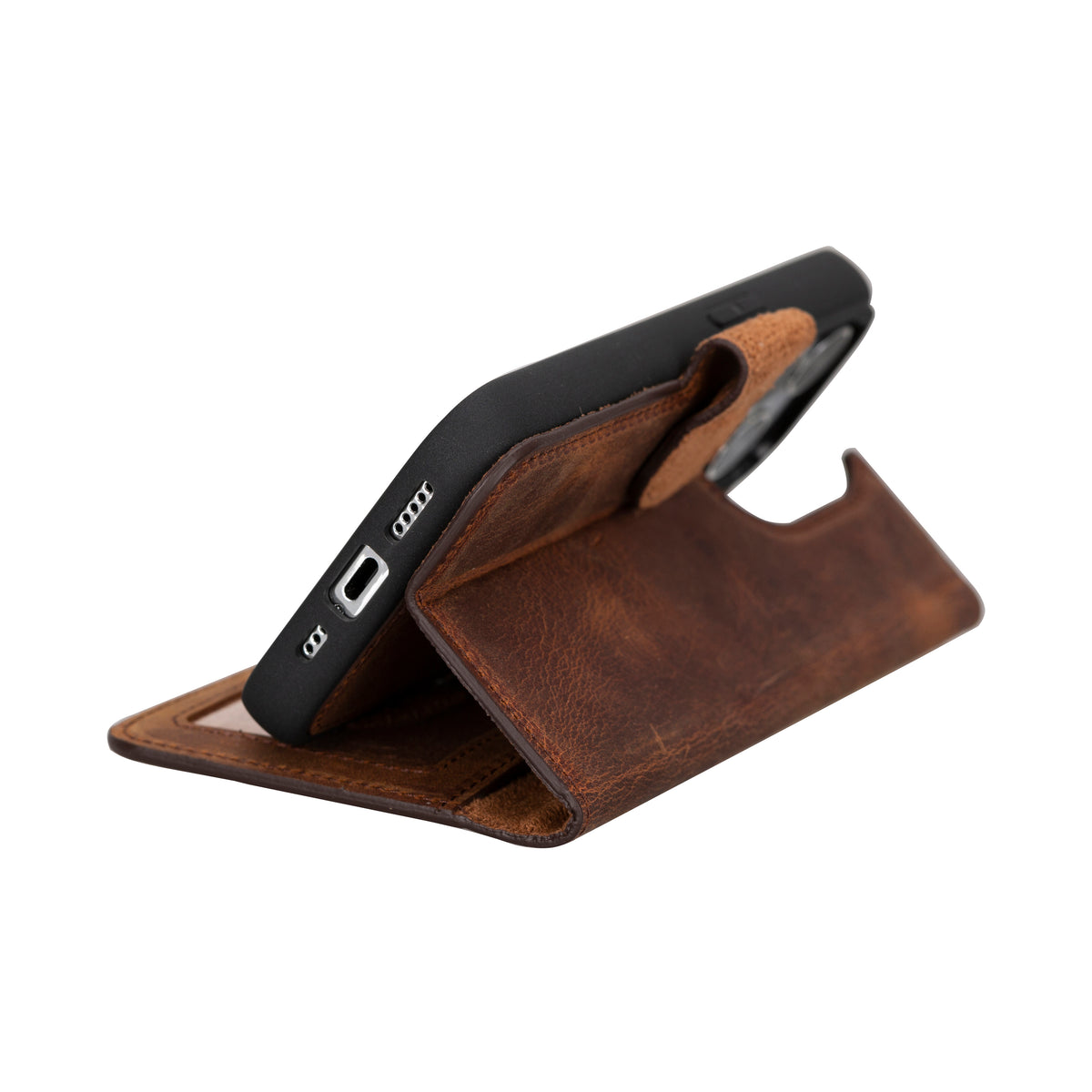 iPhone 15 Pro Detachable Leather Wallet Case - Magic Wallet