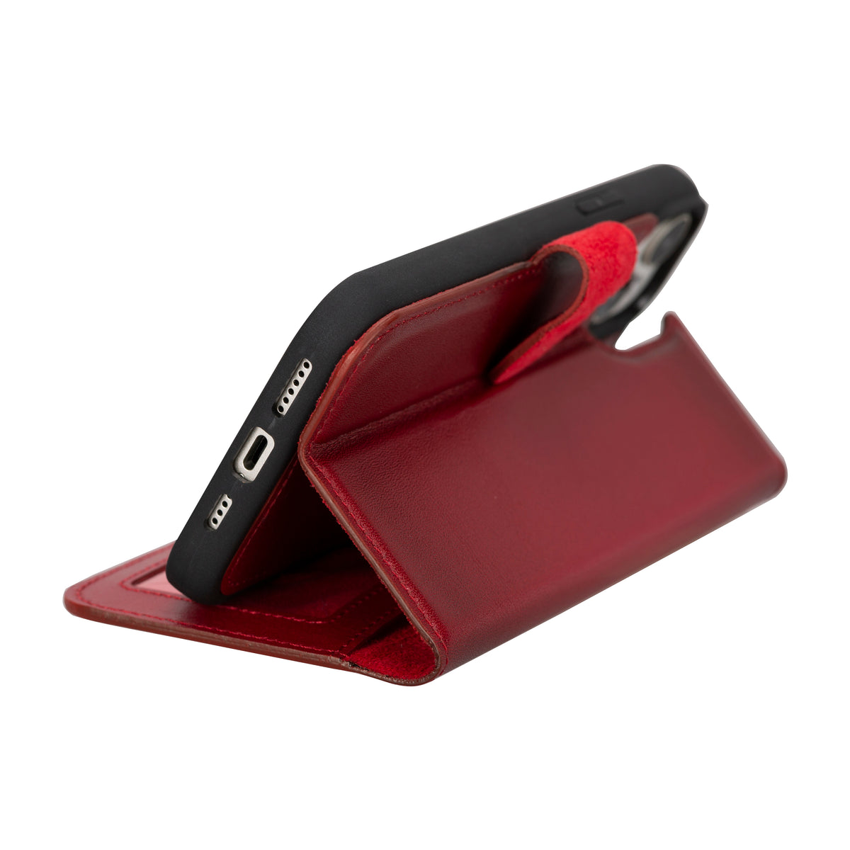 Abnehmbare Lederhülle für iPhone 15 – Magic Wallet