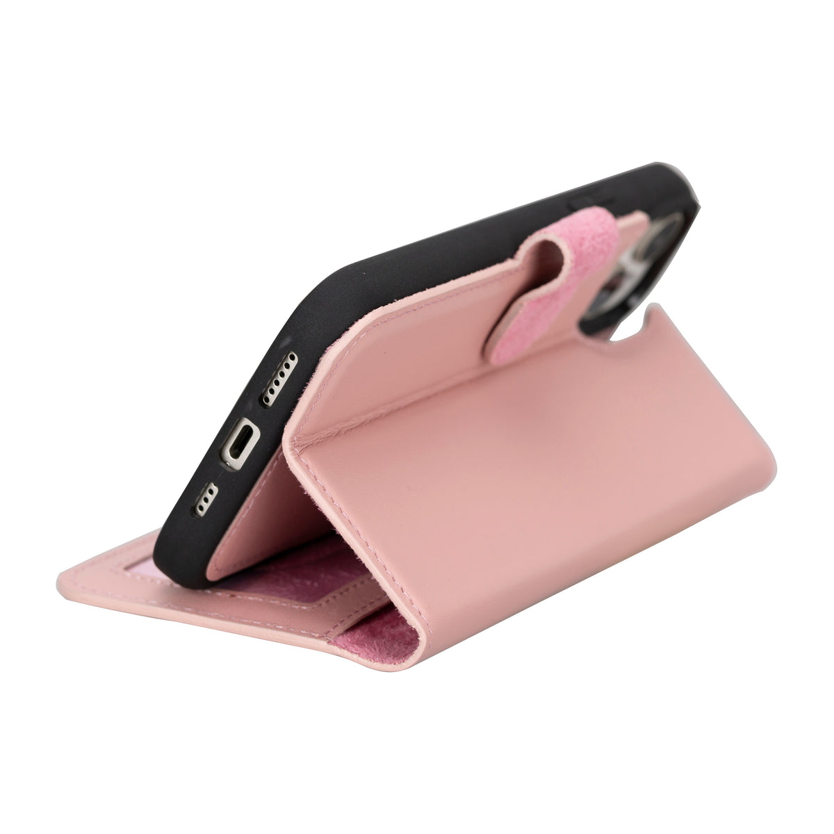 Abnehmbare Lederhülle für iPhone 15 – Magic Wallet