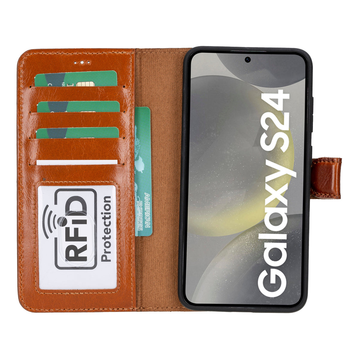 Samsung Galaxy S24 Ultra Leather Detachable Wallet Case - Magic Wallet