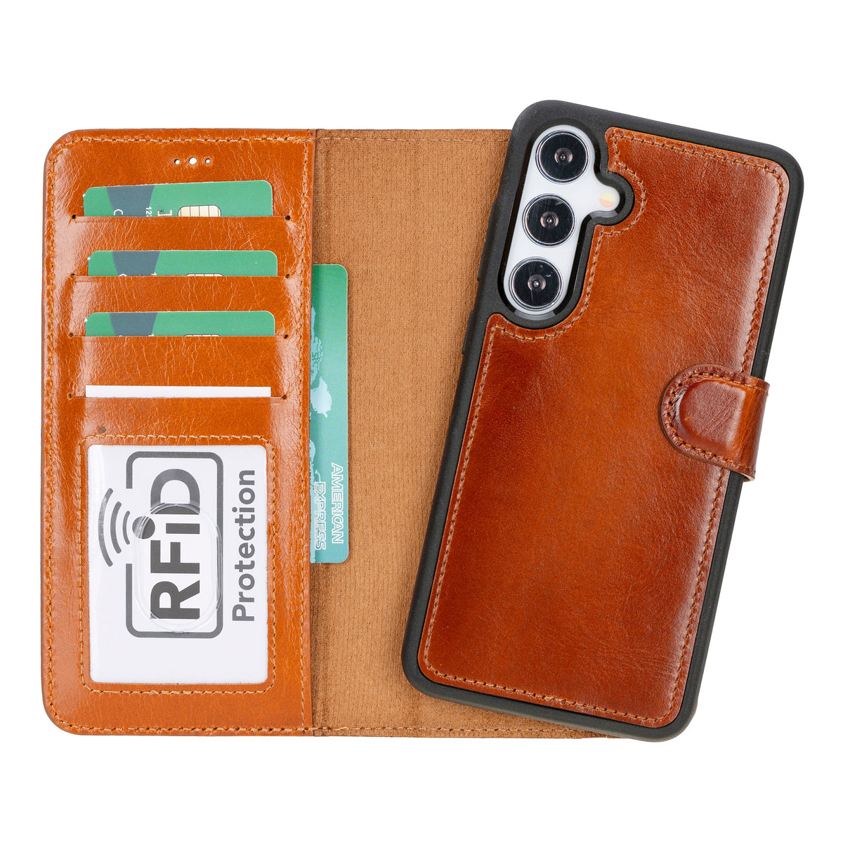 Samsung Galaxy S24 Leather Detachable Wallet Case - Magic Wallet