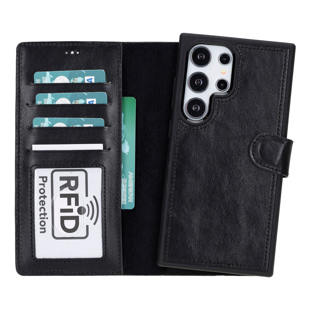 Samsung Galaxy S24 Plus Leather Detachable Wallet Case - Magic Wallet