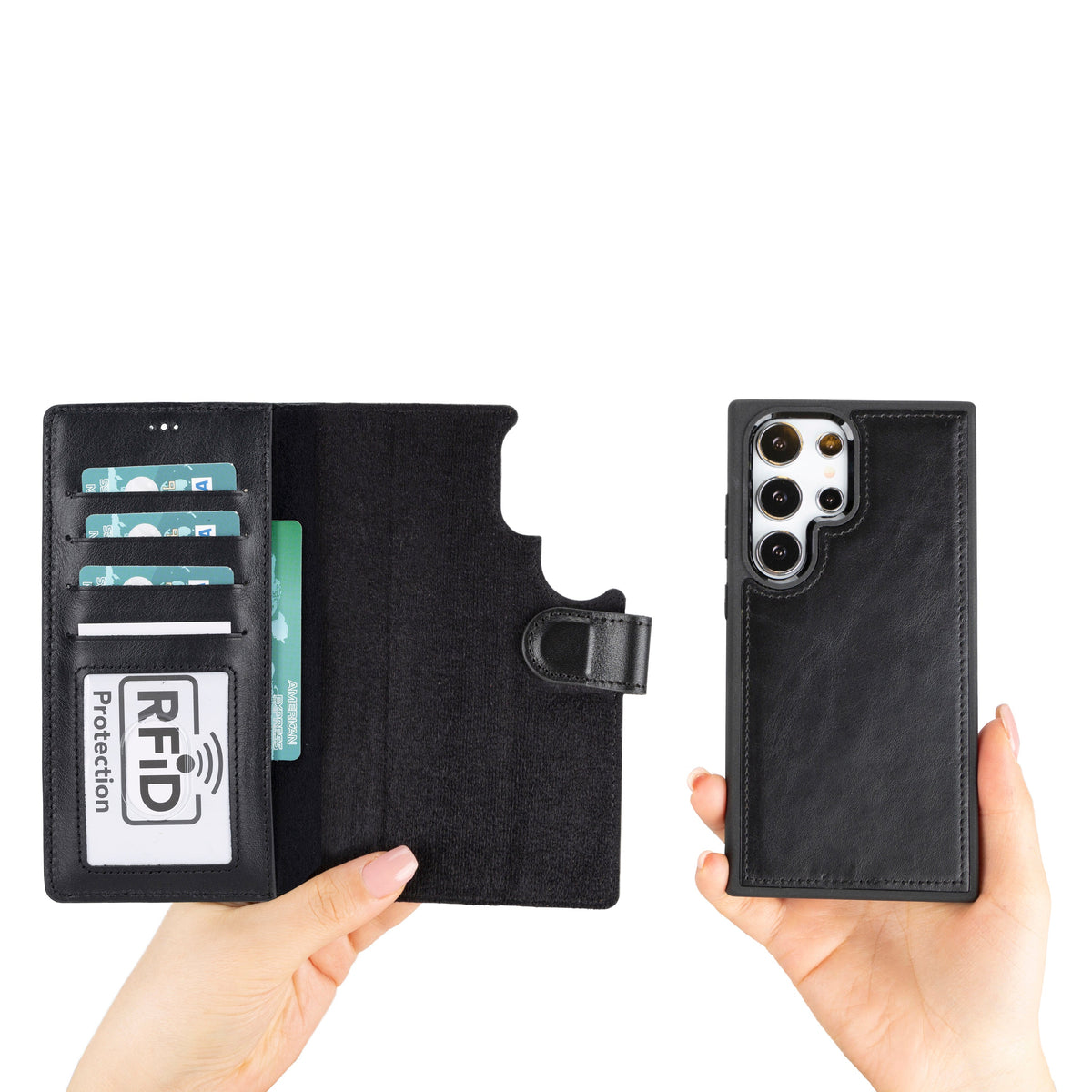 Samsung Galaxy S24 Plus Leather Detachable Wallet Case - Magic Wallet