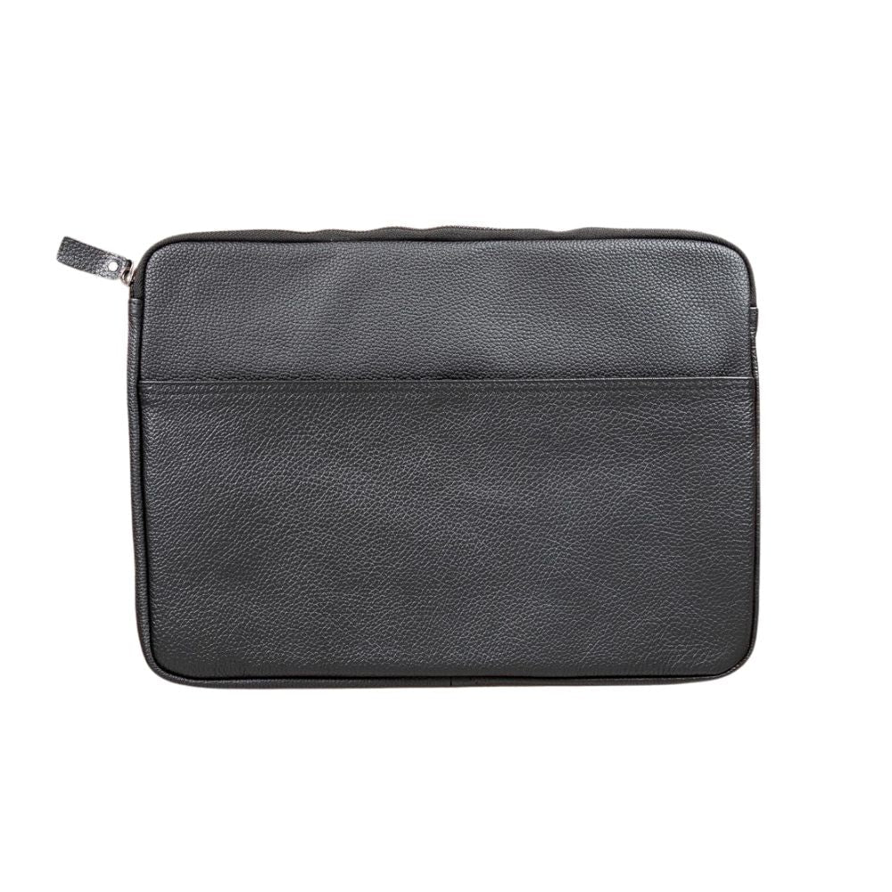 Schlanke Laptop-/Tablet-Tasche aus Leder – Awe