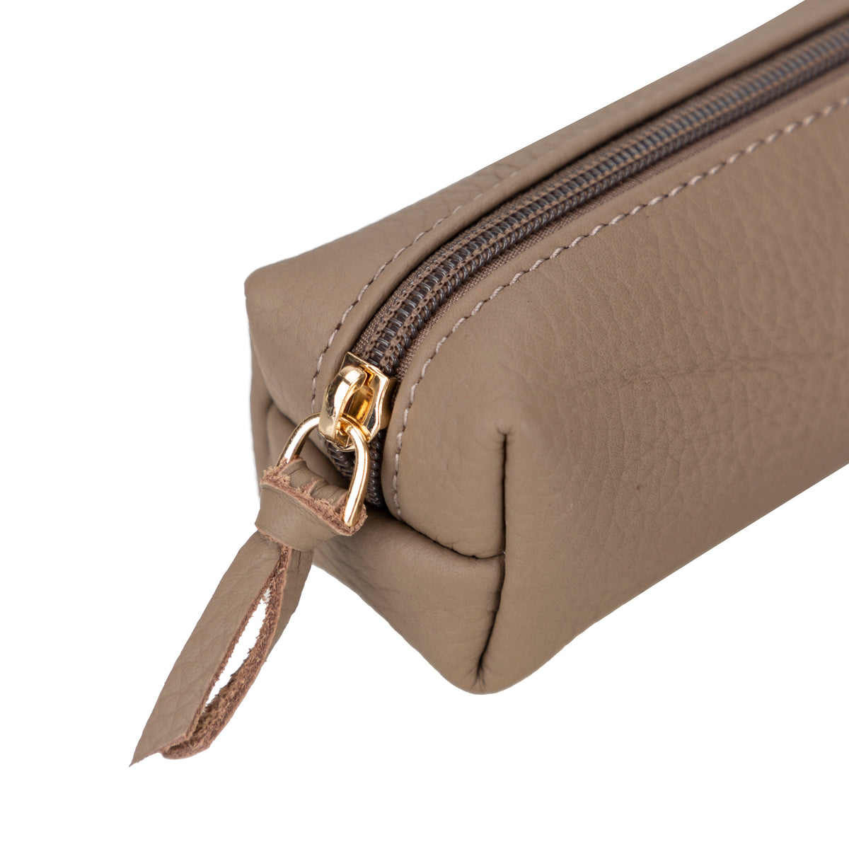 Stifte-, Federmäppchen und Kosmetiktasche aus echtem Leder mit Reißverschluss - Multibox
