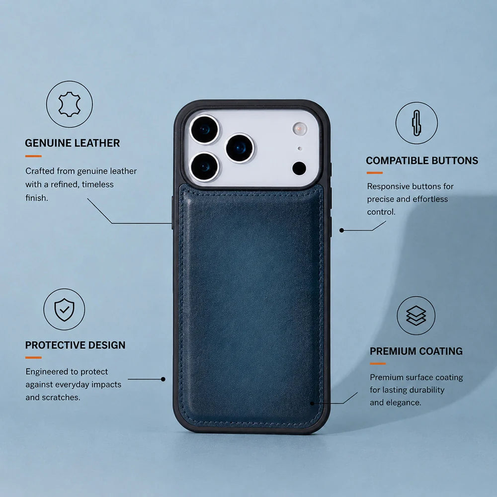iPhone 17 Pro Leather Case - Flex Cover