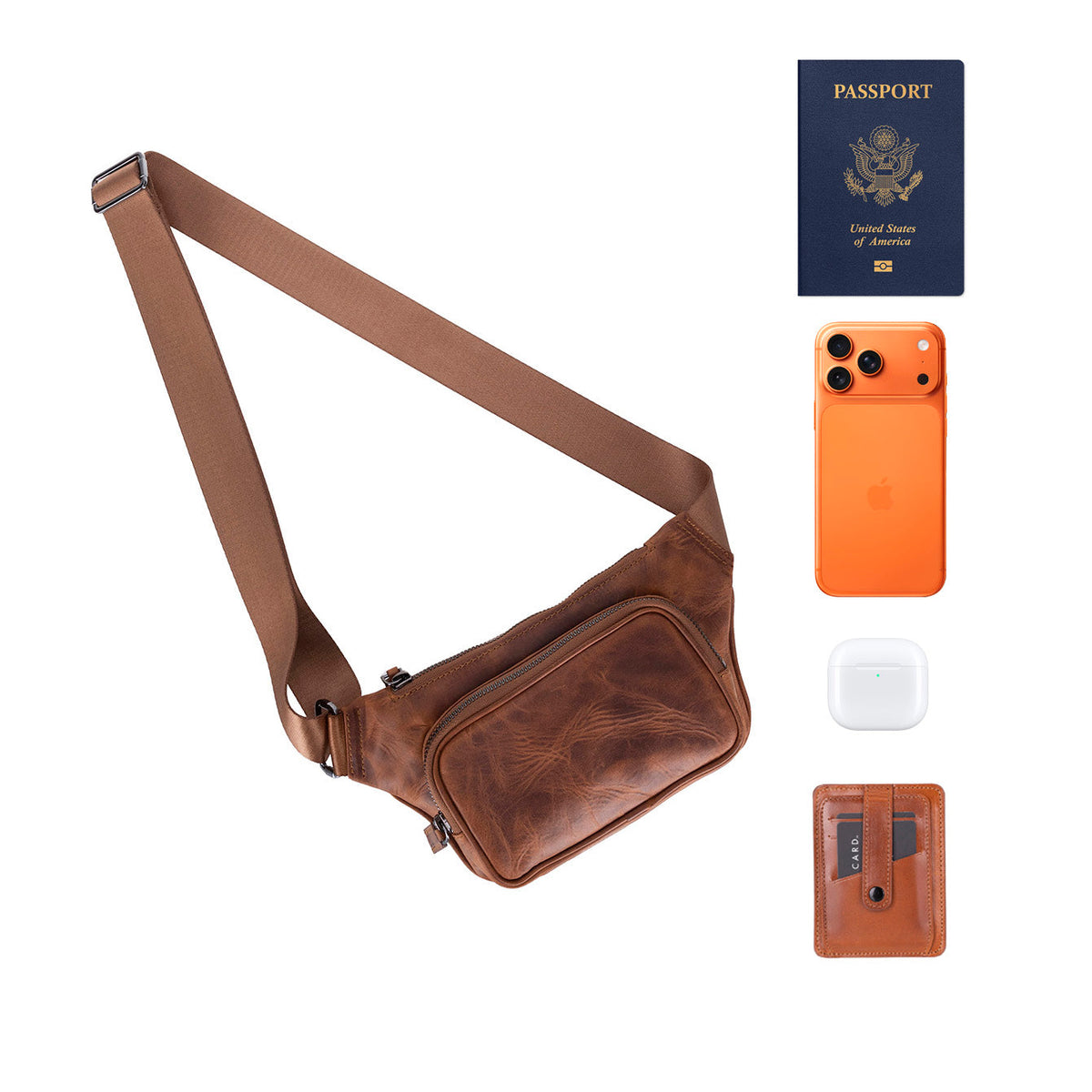 Genuine Leather Waist Bag - Apex
