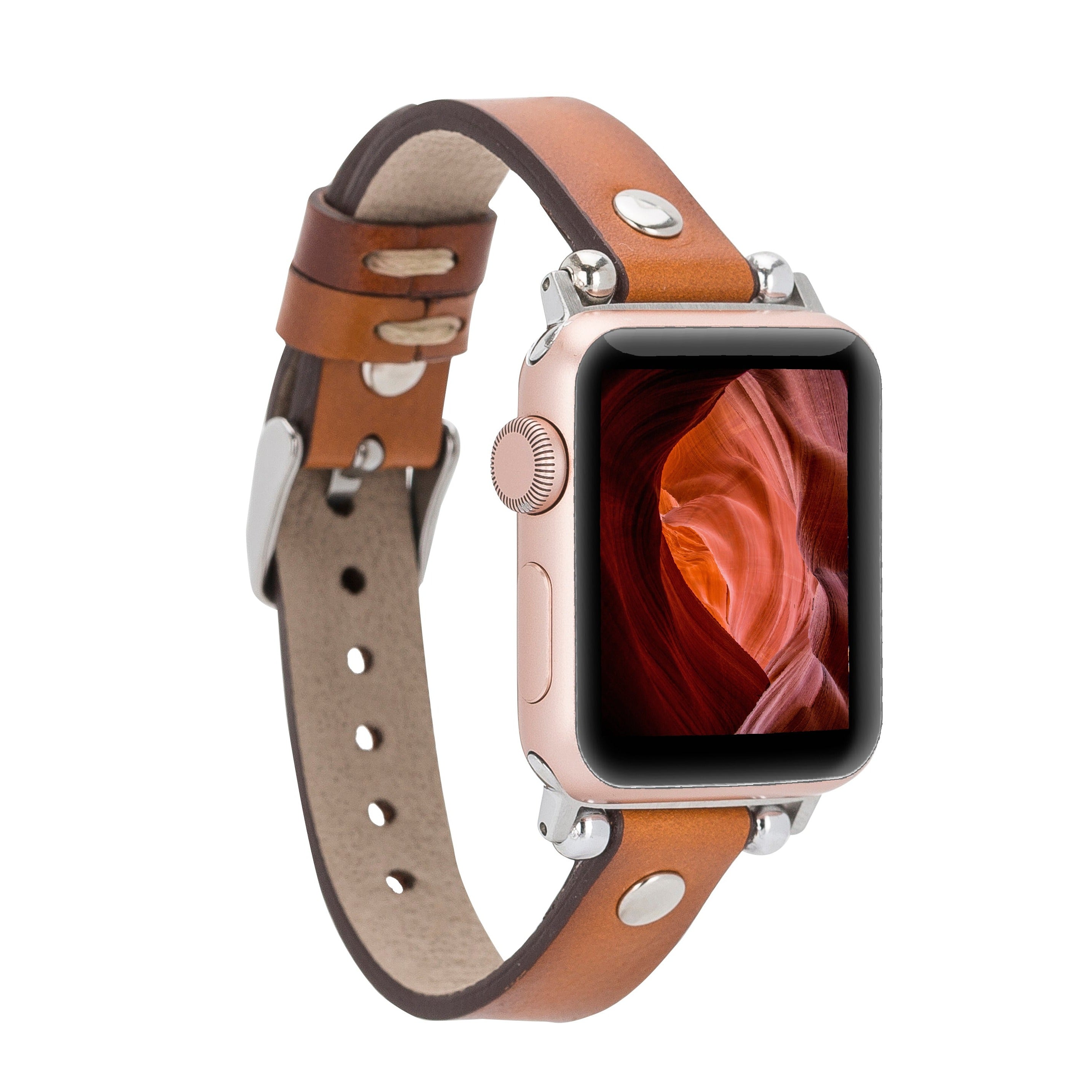 Apple Watch Lederarmband/Kompatibel mit allen Uhrenmodellen – Ferro Trok