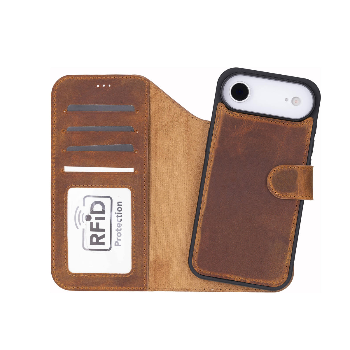 iPhone 17 Air Leather Detachable Wallet Case - Magic Wallet