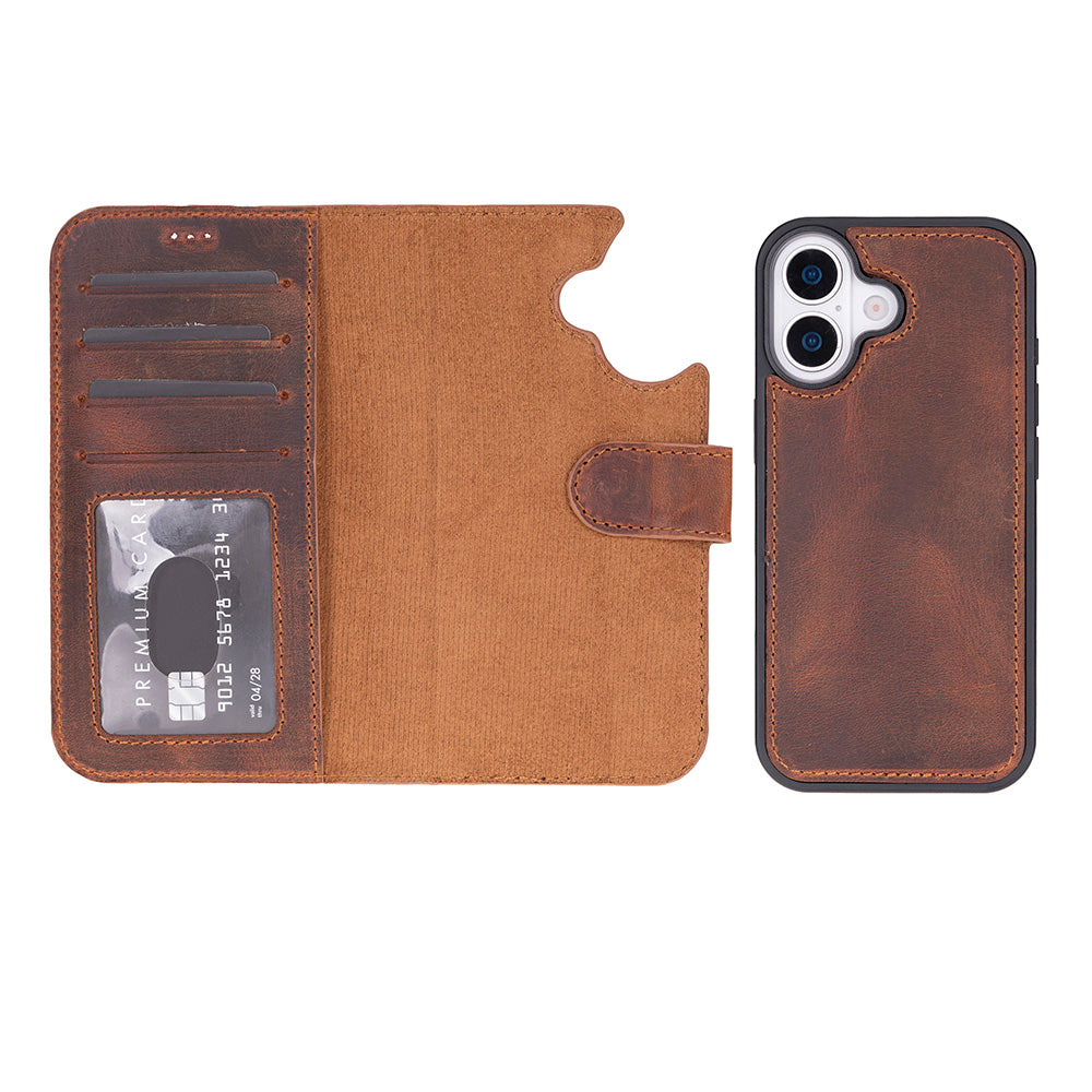 iPhone 17 Leather Detachable Wallet Case - Magic Wallet