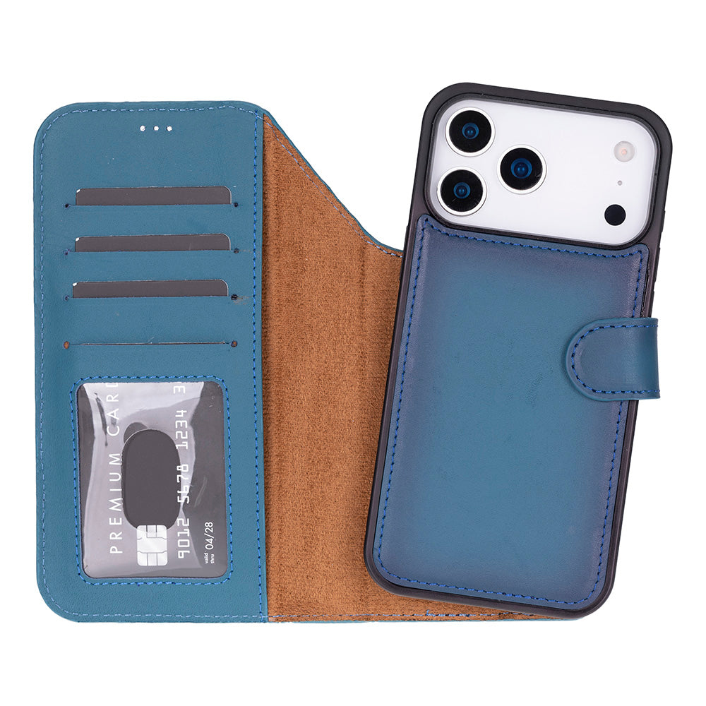 iPhone 17 Pro Leather Detachable Wallet Case - Magic Wallet