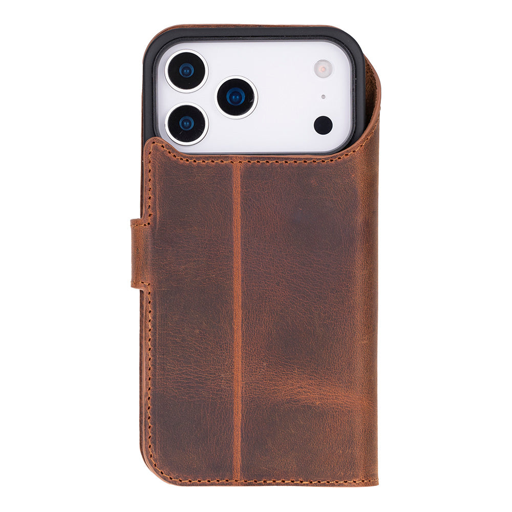 iPhone 17 Pro Leather Detachable Wallet Case - Magic Wallet