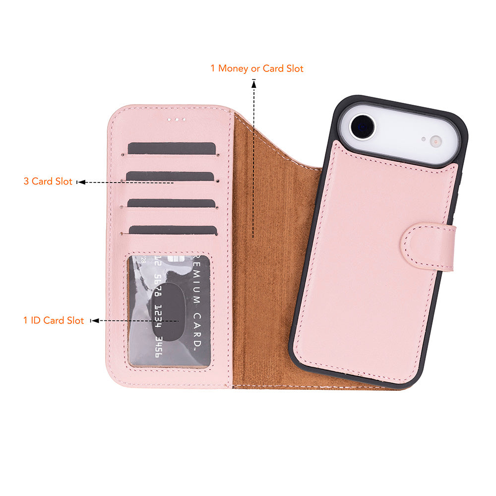 iPhone 17 Air Leather Detachable Wallet Case - Magic Wallet