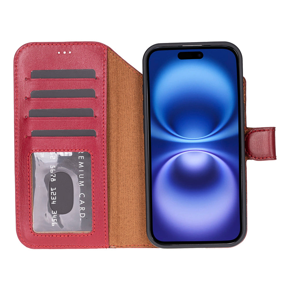 iPhone 17 Air Leather Detachable Wallet Case - Magic Wallet