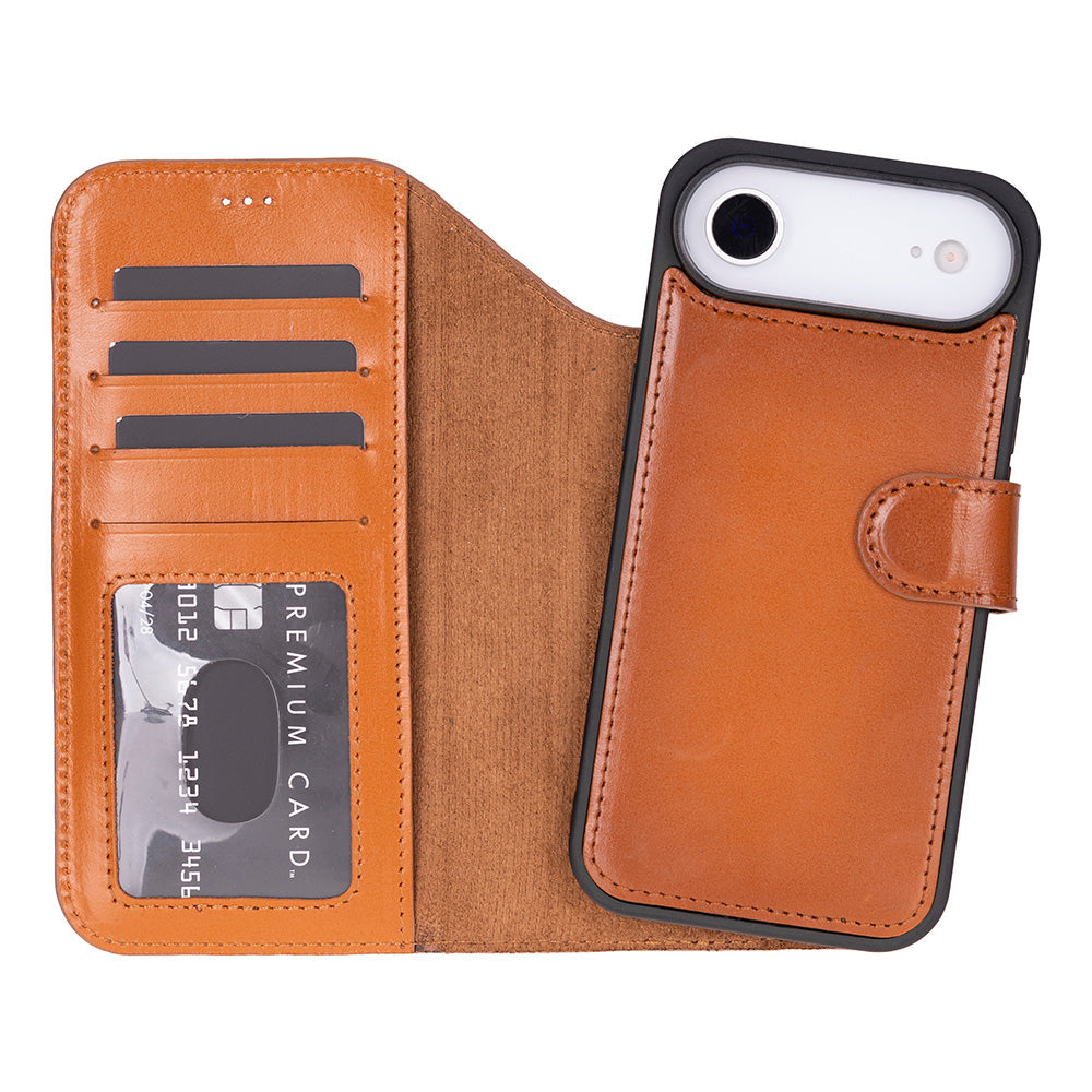 iPhone 17 Air Leather Detachable Wallet Case - Magic Wallet