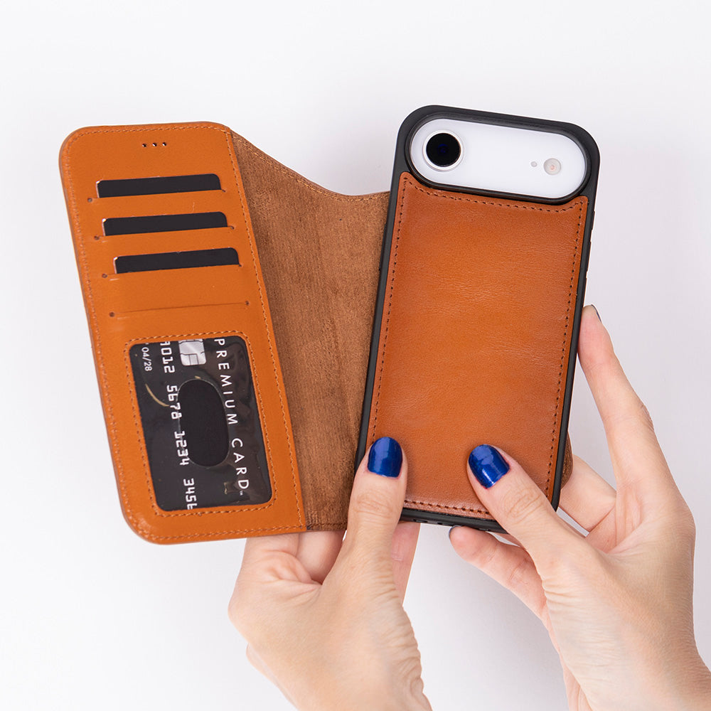 iPhone 17 Air Leather Detachable Wallet Case - Magic Wallet