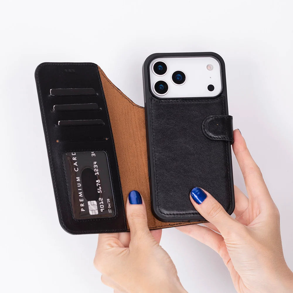 iPhone 18 Pro Leather Detachable Wallet Case - Magic
