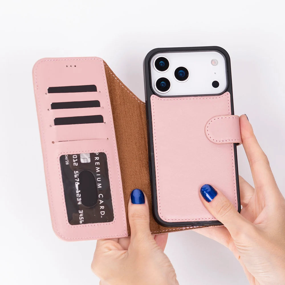 iPhone 18 Pro Max Leather Detachable Wallet Case - Magic