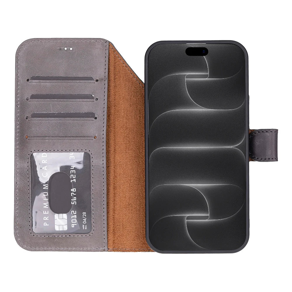 iPhone 18 Pro Max Leather Detachable Wallet Case - Magic