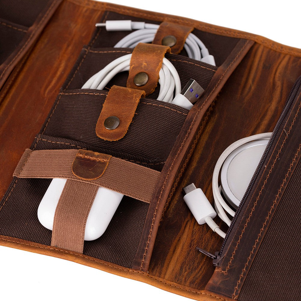 Leather Cable Organizer - Pura