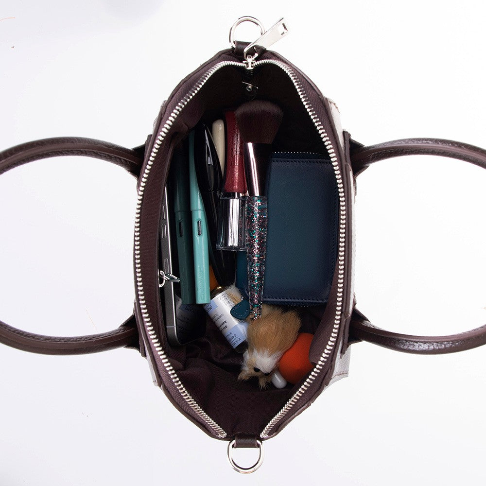 Leather Women's Bag, Small - Lorenza