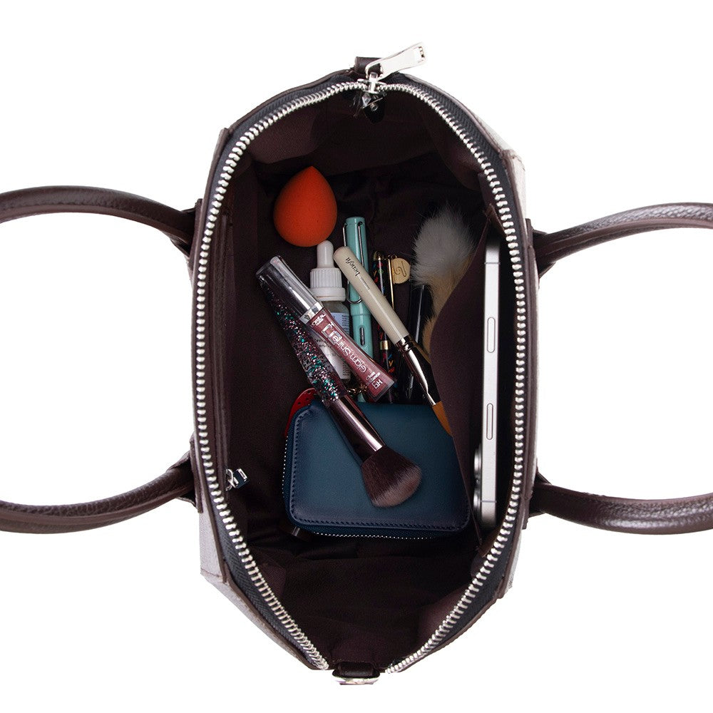 Leather Women's Bag, Small - Lorenza