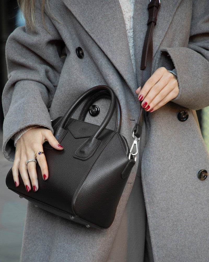 Leather Women's Bag, Small - Lorenza