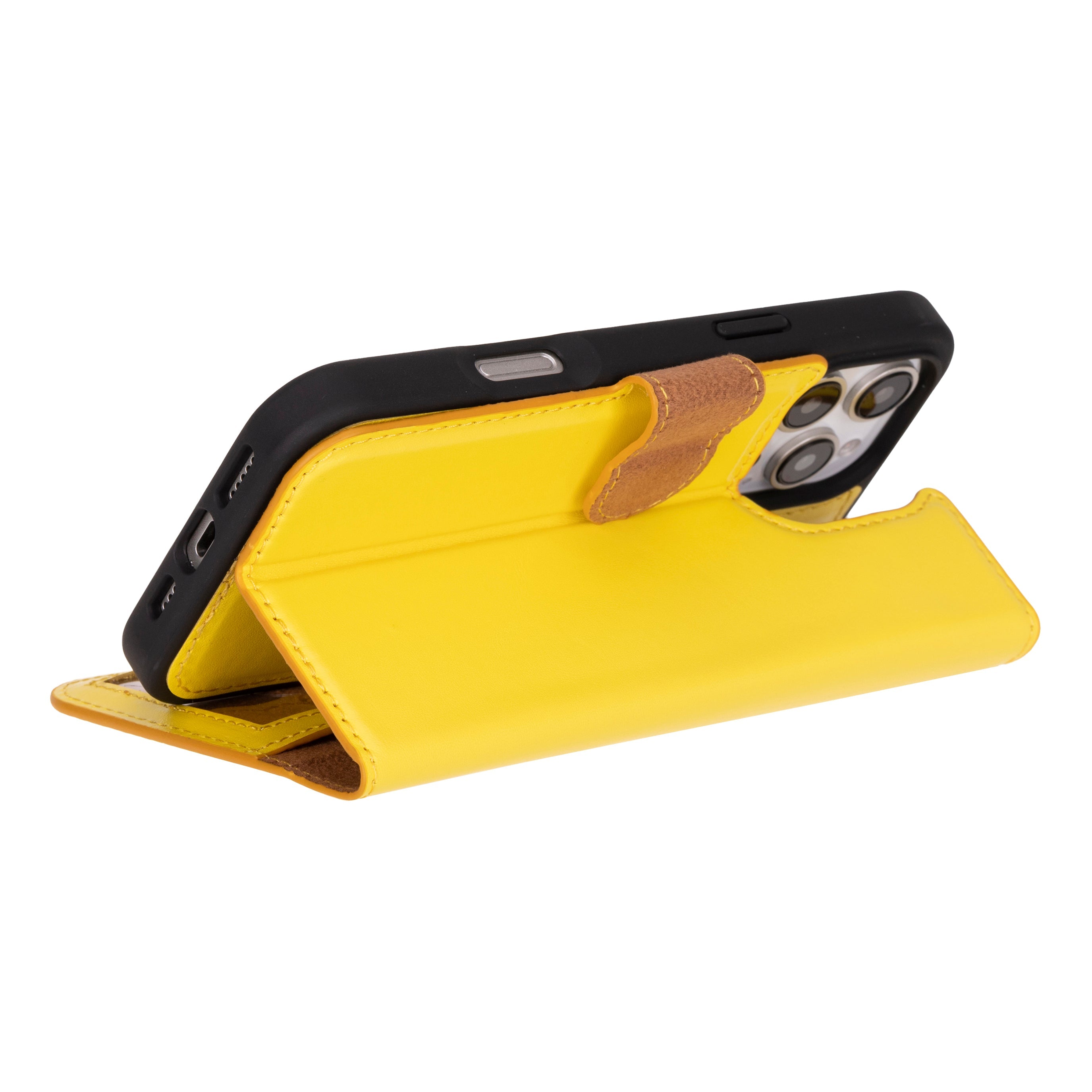 Abnehmbare Lederhülle für iPhone 16 Pro – Magic Wallet