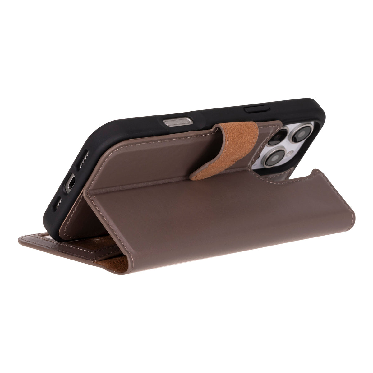Abnehmbare Lederhülle für iPhone 16 Pro – Magic Wallet