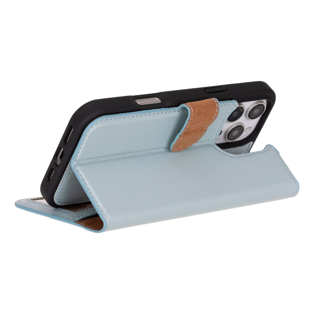 Abnehmbare Lederhülle für iPhone 16 Pro – Magic Wallet